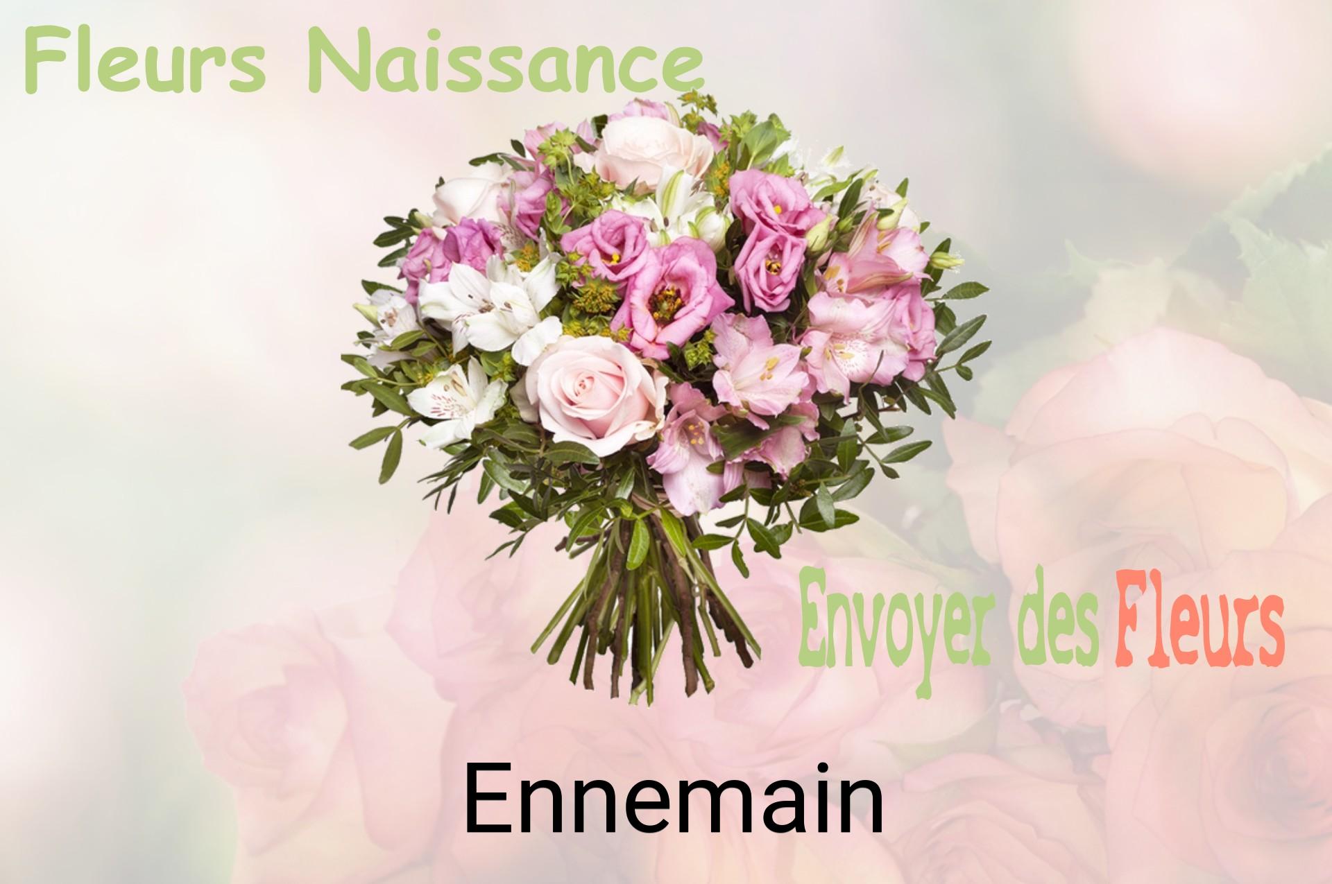 Bouquet de fleurs de naissance livré à Ennemain